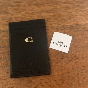 Coach Leather Card Holder NWT